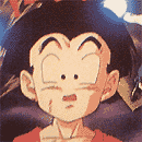 Krillin looking suprised
