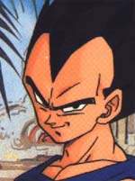 Vegeta smiling